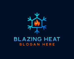 Home Heating Cooling Ventilation logo design