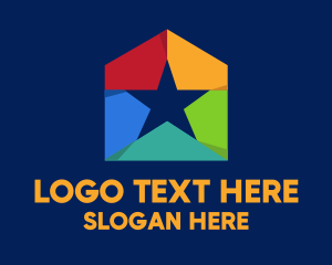 Color - Colorful Star House logo design