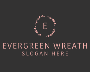 Floral Laurel Wreath logo design