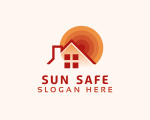 Sun House Residence logo design