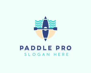 Kayak Boat Tournament logo design