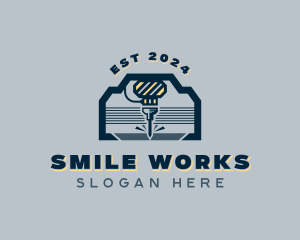 Industrial Laser Milling  logo design