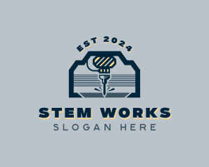 Industrial Laser Milling  logo design