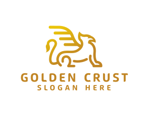 Golden Griffin  Creature logo design