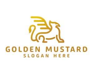 Golden Griffin  Creature logo design