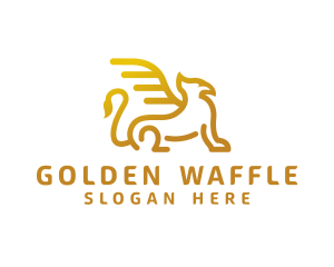 Golden Griffin  Creature logo design