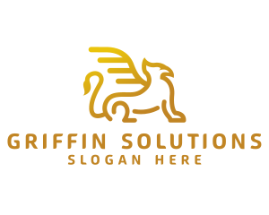Golden Griffin  Creature logo