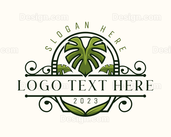 Botanical Ornament Plant Logo