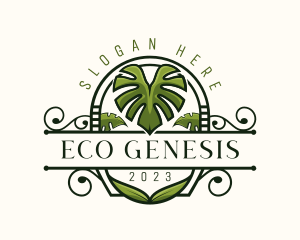 Botanical Ornament Plant logo design