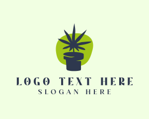 Marijuana Vase Plant logo