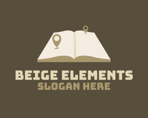 Beige Atlas Location Pin logo