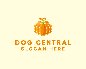 Orange Pumpkin Vegetable logo design