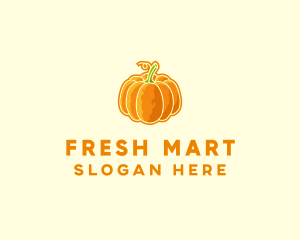 Orange Pumpkin Vegetable logo