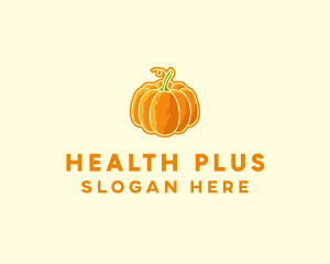 Orange Pumpkin Vegetable logo