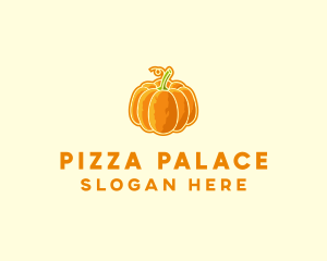 Orange Pumpkin Vegetable logo design