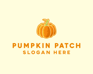 Orange Pumpkin Vegetable logo