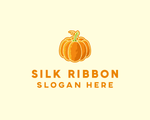 Orange Pumpkin Vegetable logo design