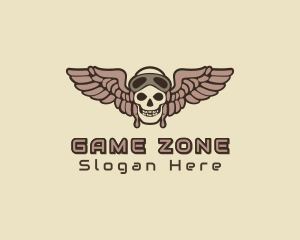 Esports Gaming Skeleton Pilot Logo