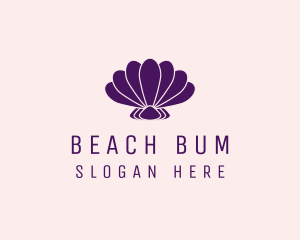 Purple Beauty Shell logo design