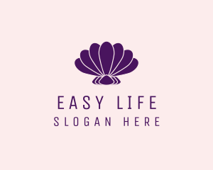 Purple Beauty Shell logo design