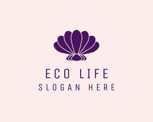 Purple Beauty Shell logo design