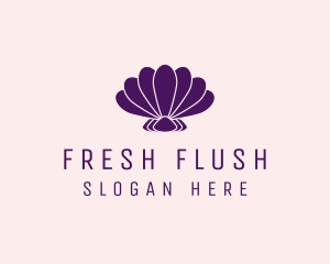 Purple Beauty Shell logo design