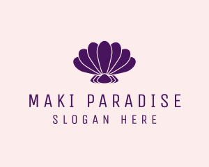 Purple Beauty Shell logo design