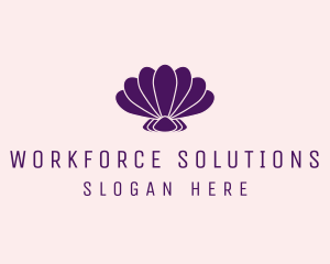 Purple Beauty Shell logo design