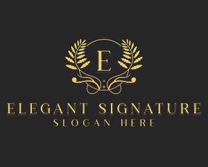 Elegant Floral Boutique logo design