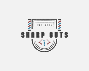 Barbershop Hair Stylist logo design