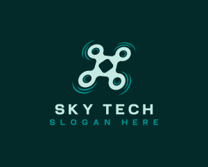 Drone Quadcopter Spinner logo