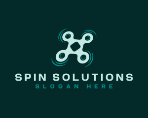 Drone Quadcopter Spinner logo