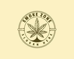 Herbal Marijuana Leaf logo design