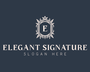 Elegant Royal Shield logo design