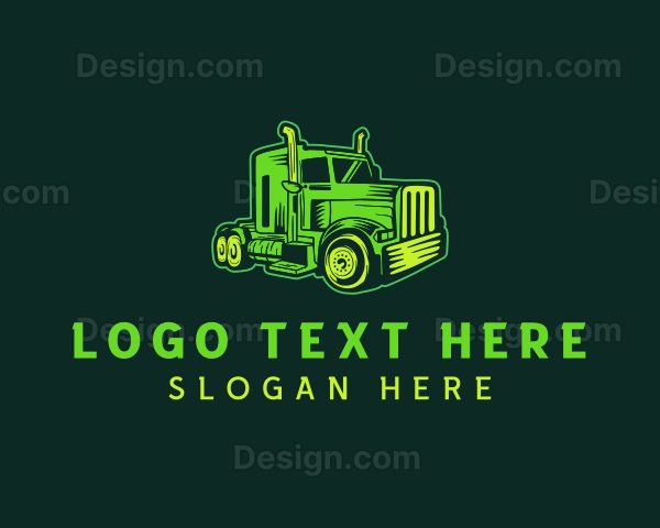 Trucking Freight Cargo Logistics Logo