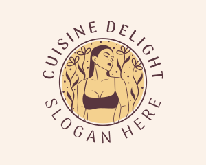 Flower Woman Lingerie logo design