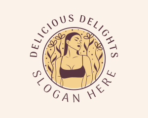 Flower Woman Lingerie logo design