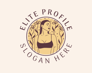 Flower Woman Lingerie logo design