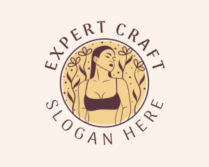 Flower Woman Lingerie logo design