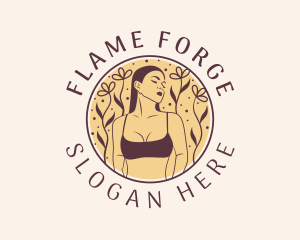 Flower Woman Lingerie logo design