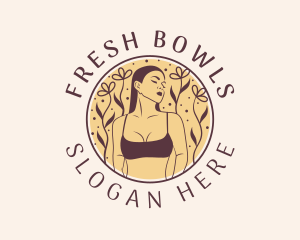 Flower Woman Lingerie logo design