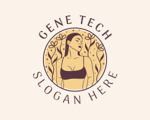 Flower Woman Lingerie logo design