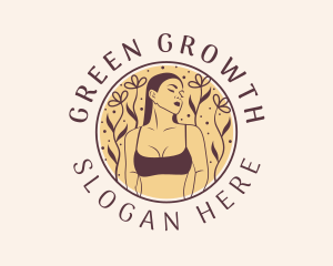 Flower Woman Lingerie logo design