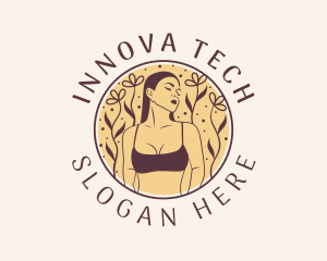 Flower Woman Lingerie logo design