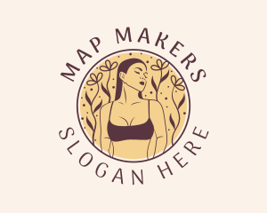 Flower Woman Lingerie logo design