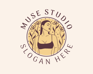 Flower Woman Lingerie logo design