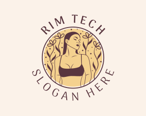 Flower Woman Lingerie logo design