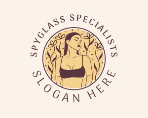 Flower Woman Lingerie logo design