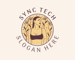 Flower Woman Lingerie logo design