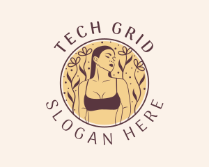 Flower Woman Lingerie logo design